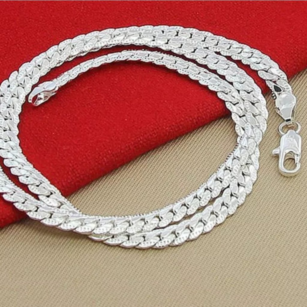 (Nwot)Sterling Silver 5mm Snake Necklace
